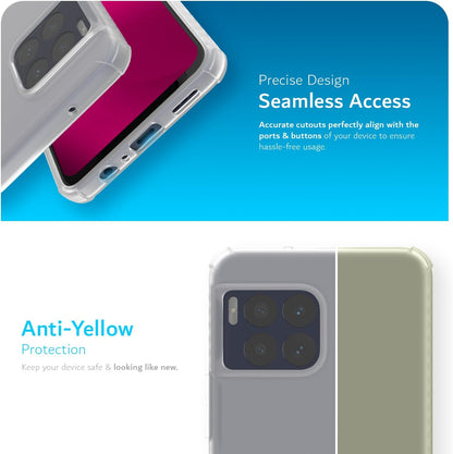 TUDIA SKN Series slim TPU case for T-Mobile REVVL 7 Pro 5G, lightweight shockproof protection with precise fit and soft-touch finish
