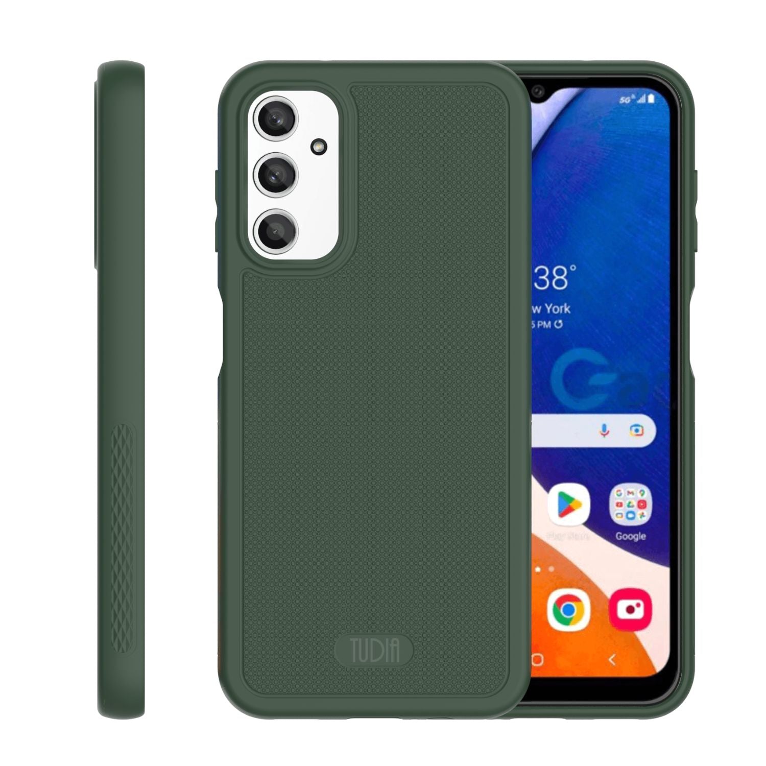 TUDIA LINNGrip Ultra Slim Pine Green Case for Samsung Galaxy A14 5G with Non-Slip Grip and Shockproof Protection