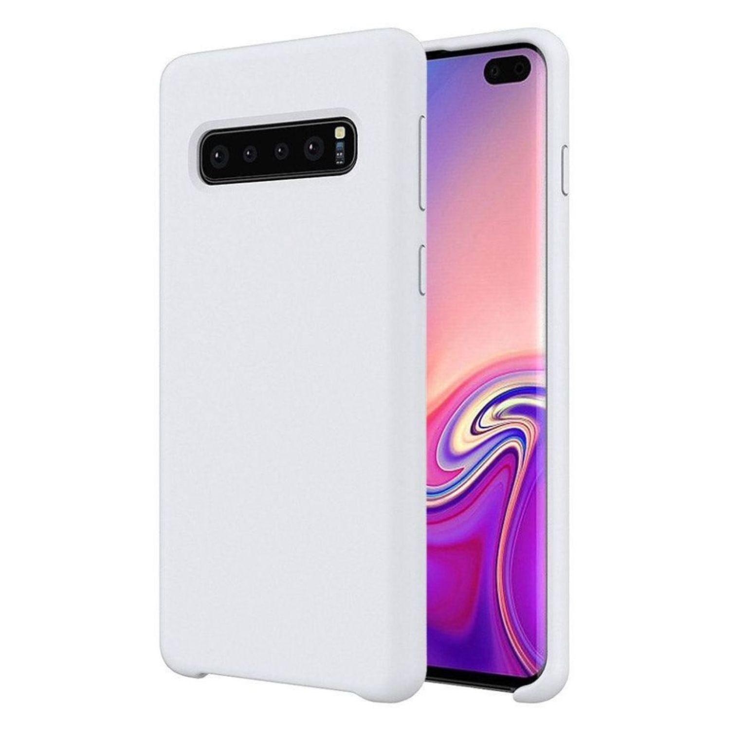 TUDIA Smooth Silicone Case for Samsung Galaxy S10 Plus – Soft and Durable Protection