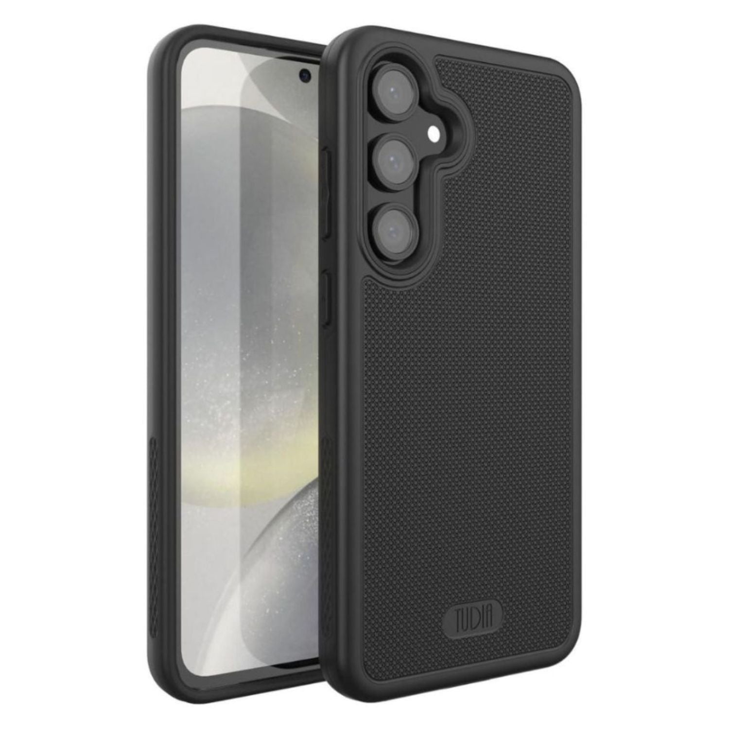 Samsung Galaxy S24 FE MergeGrip Military Grade Dual Layer Protection Rugged and Secure Protection - Heavy Duty Case - TUDIA Products -Black