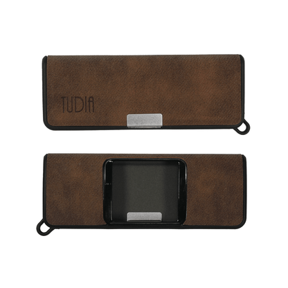 Slim-Fit Heavy Duty Leather Case for AliveCor Kardia Mobile 6L Heart Monitor - TUDIA Products