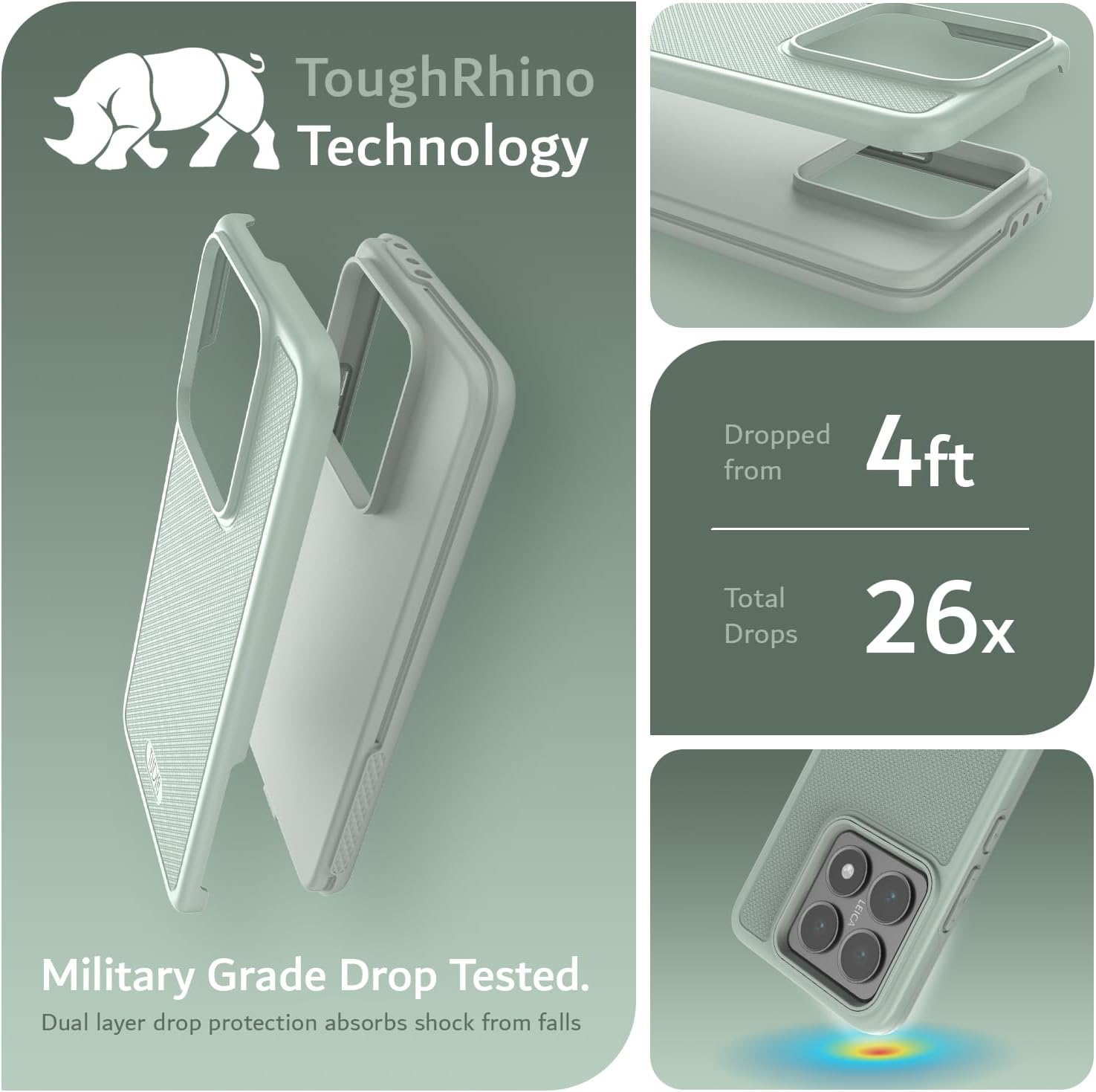 Xiaomi 14T 5G (2024) MergeGrip Military Grade Dual Layer Protection - Heavy Duty Case - TUDIA Products