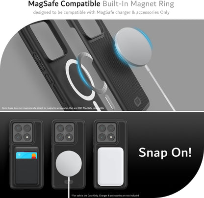 Xiaomi 14T Pro 5G (2024) MergeGrip, MagSafe, Military Grade - Dual Layer Protectio, Heavy Duty Case - TUDIA Products