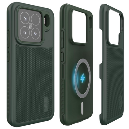 TUDIA MergeGrip Pine Green case for Xiaomi 15 5G – Military Grade, Raised Edge Protection, Enhanced Grip, Drop Tested (2025)

