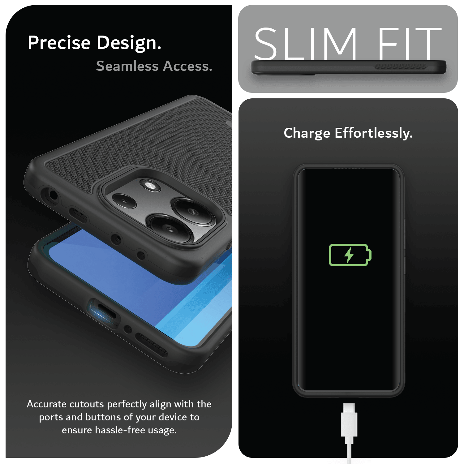 Xiaomi Redmi Note 13 4G (2024) Case MergeGrip Heavy Duty DualShield - TUDIA Products