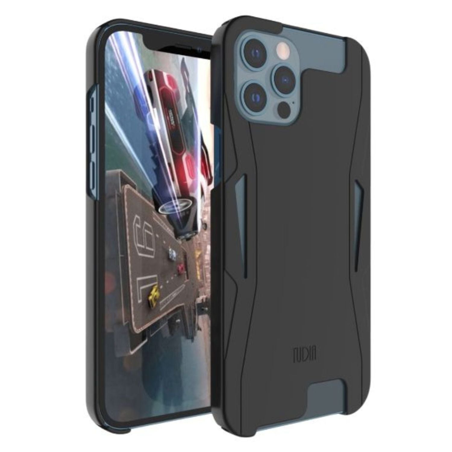 TUDIA LULA Protective Case for iPhone 12 Pro Max, Backbone One Compatible, Slim Black Cover