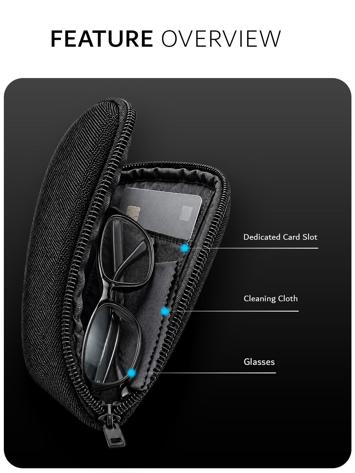 EVA G-Hooks Sunglass Holder Compatible with TUMI Alpha Bravo Series