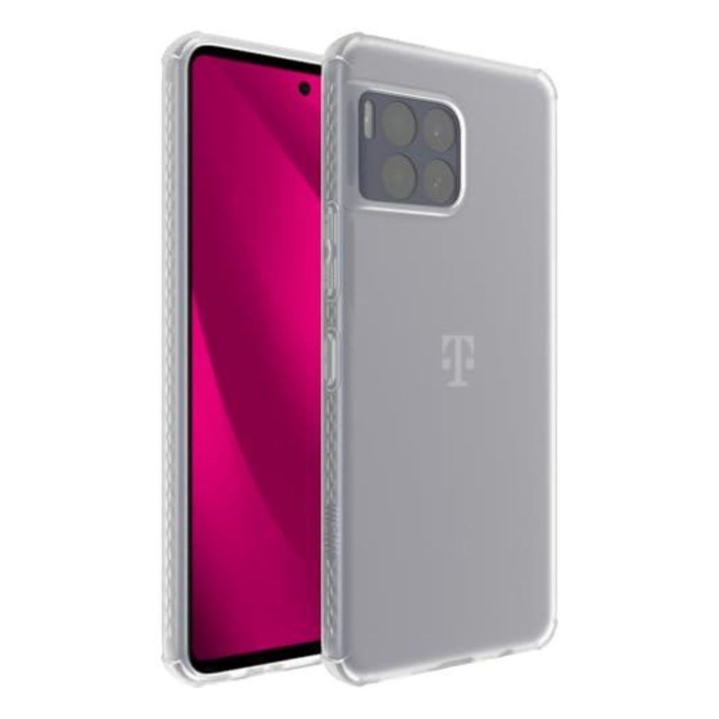 T-Mobile Revvl 7 Pro 5G (2024) Semi-Transparent Case Heavy Duty DualShield