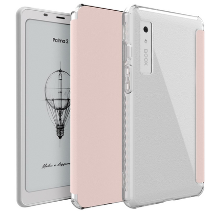 Onyx Boox Palma 2 Case SKN V2 FLIP Translucent TPU Back with Textured Leather
