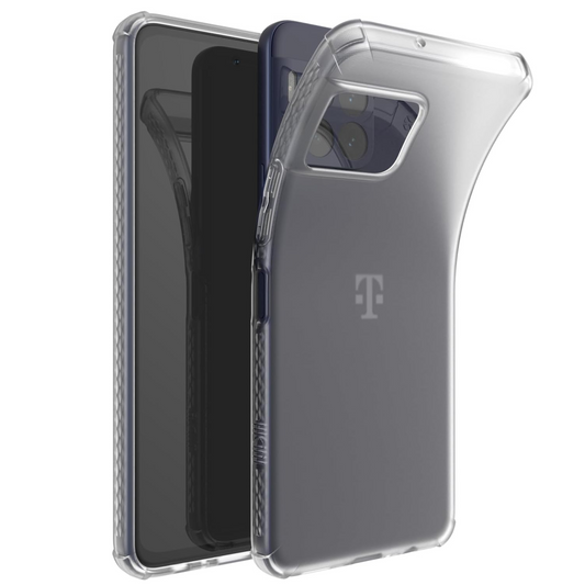 T-Mobile Revvl 7 Pro 5G (2024) Semi-Transparent Case Heavy Duty DualShield