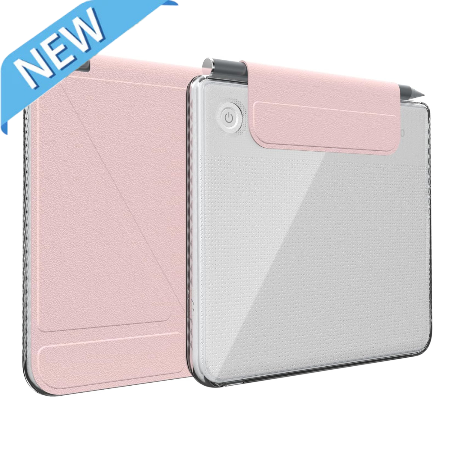 Kobo Libra Colour (2024) Case M-FLIP Detachable Clear Magnetic Fold Cover with Stylus Holder
