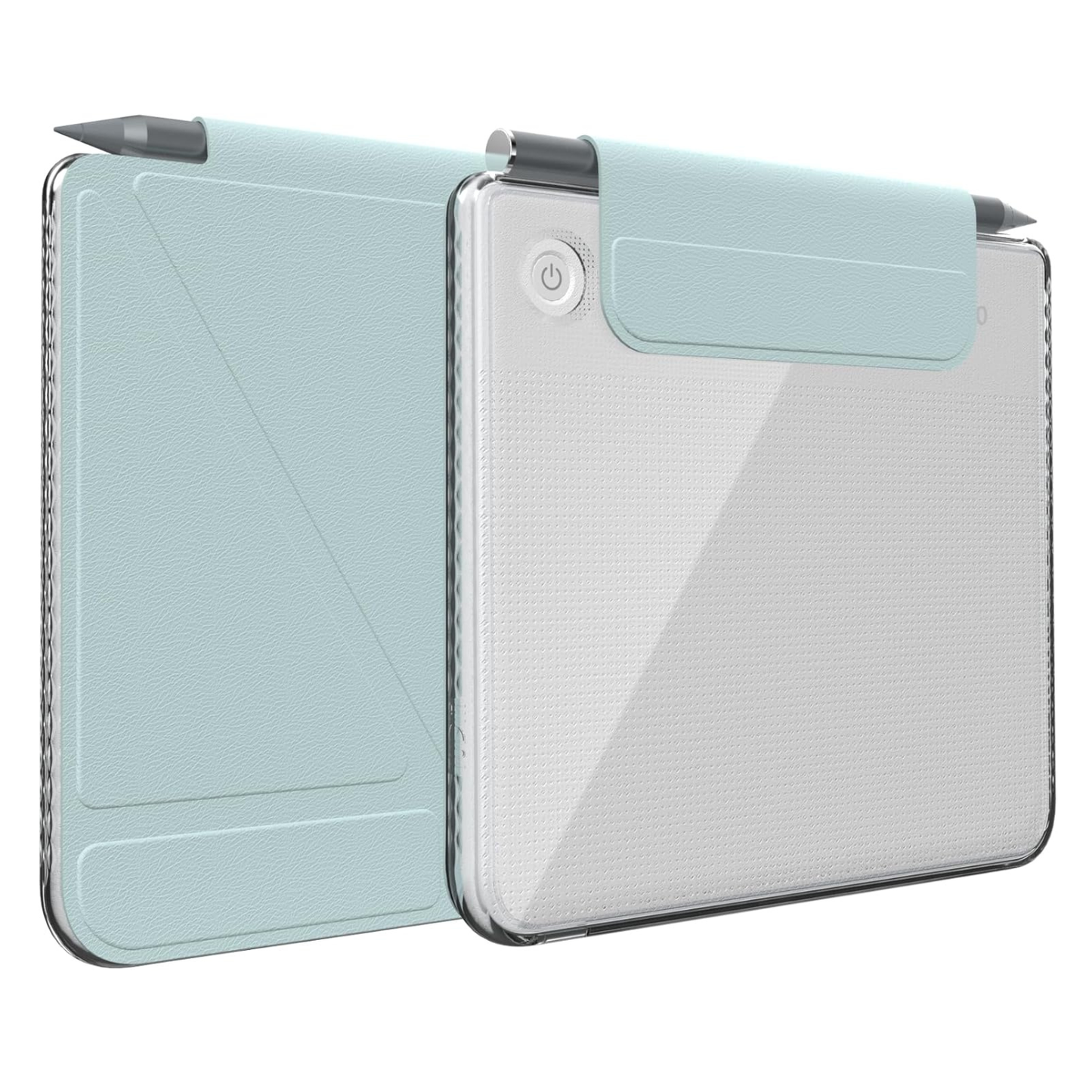 Kobo Libra Colour (2024) Case M-FLIP Detachable Clear Magnetic Fold Cover with Stylus Holder