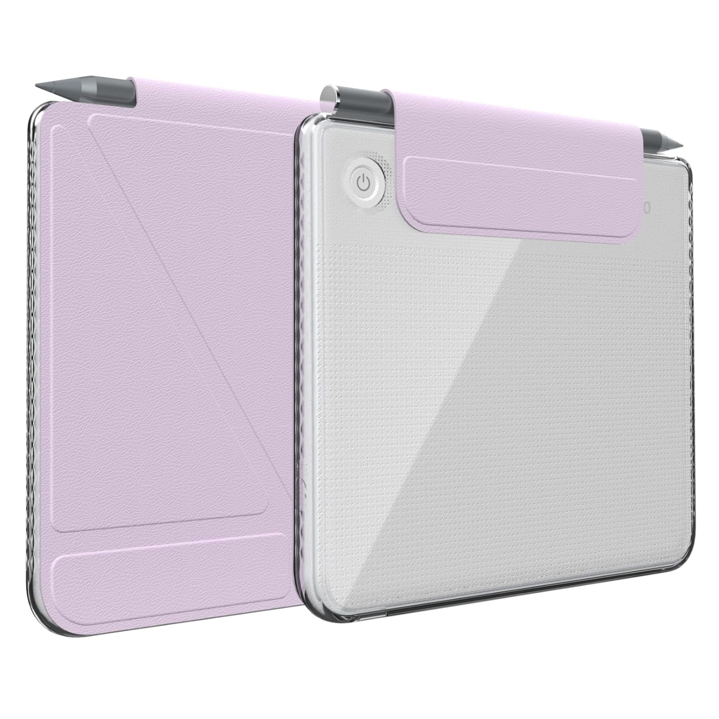 Kobo Libra Colour (2024) Case M-FLIP Detachable Clear Magnetic Fold Cover with Stylus Holder