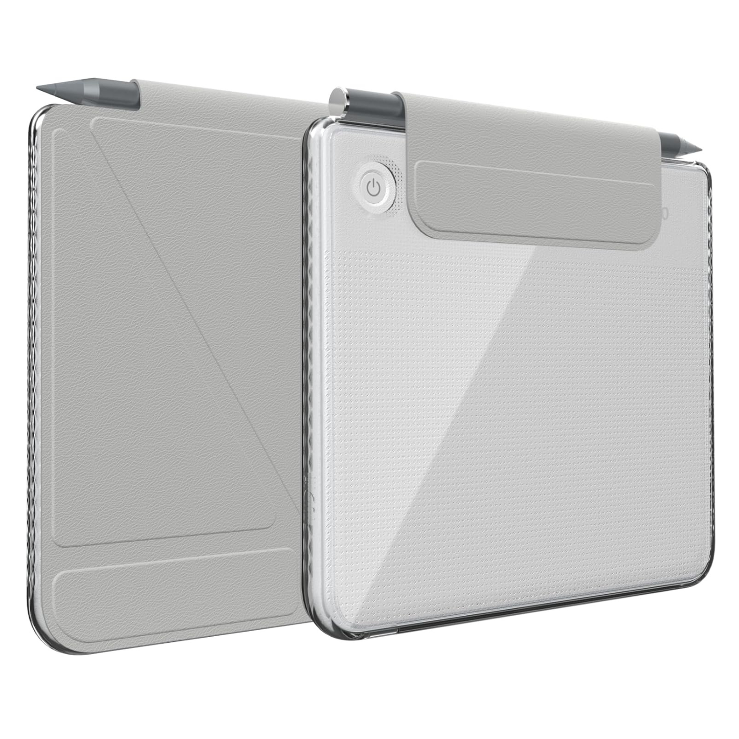 Kobo Libra Colour (2024) Case M-FLIP Detachable Clear Magnetic Fold Cover with Stylus Holder