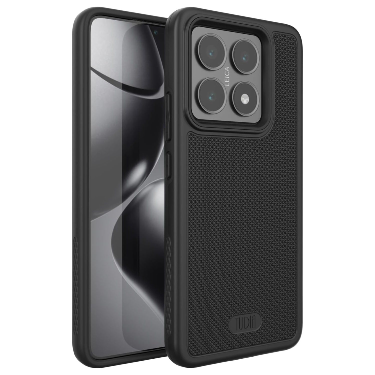 Jet Black MergeGrip Heavy Duty Case for Xiaomi 14T 5G (2024) – Rugged Shockproof Protective Phone Cover