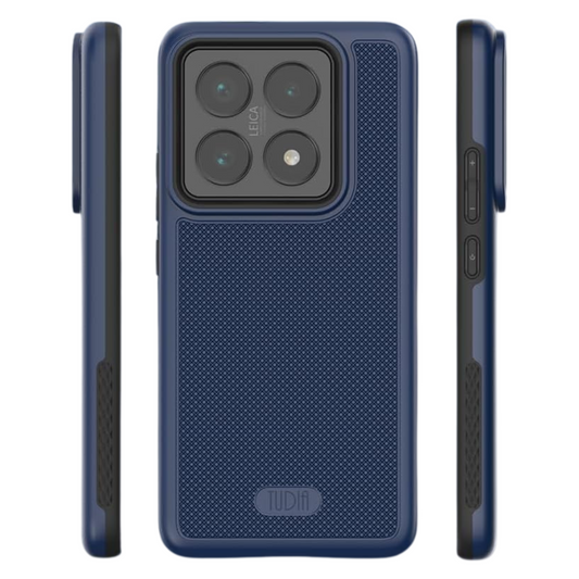 Xiaomi 14T Pro 5G case MergeGrip heavy duty indigo blue – slim shockproof protective cover for Xiaomi 14T Pro 5G 2024 smartphone