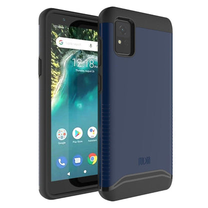 Indigo Blue ZTE AVID 589 Case MERGE Heavy Duty Dual Layer Shockproof Protective Phone Cover