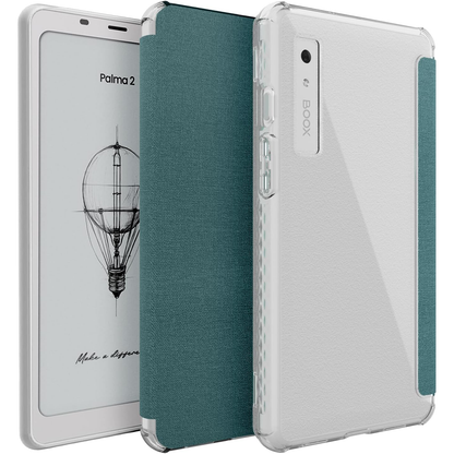 Onyx Boox Palma 2 Case SKN V2 FLIP Translucent TPU Back with Textured Leather