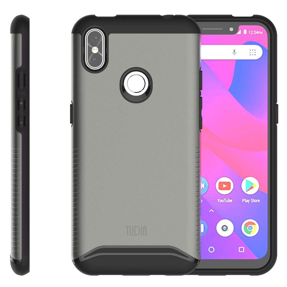 BLU R2 Plus Case MERGE Heavy Duty Dual Layer - TUDIA Products