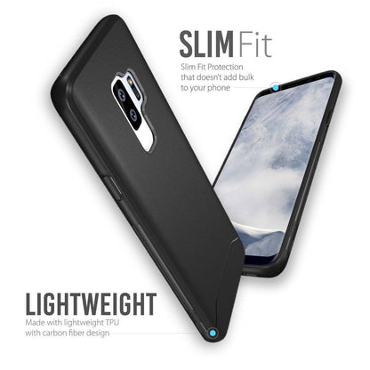 TUDIA Full-Matte Lightweight [ARCH S] TPU Bumper Shock Absorption Cover for Samsung Galaxy S9 Plus / S9+