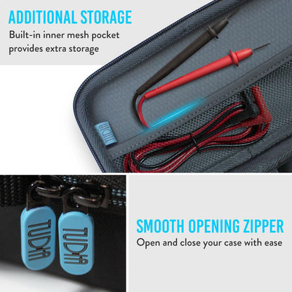 EVA Storage Carrying Case Compatible With Fluke 323/324/325 True RMS Clamp Meter [CASE ONLY] - TUDIA Products