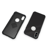 TUDIA [Ceramic Feel] Lightweight [GLOST] TPU Bumper Shock Absorption Cover Featuring [Tempered Glass Back Panel] for Apple iPhone X / XS