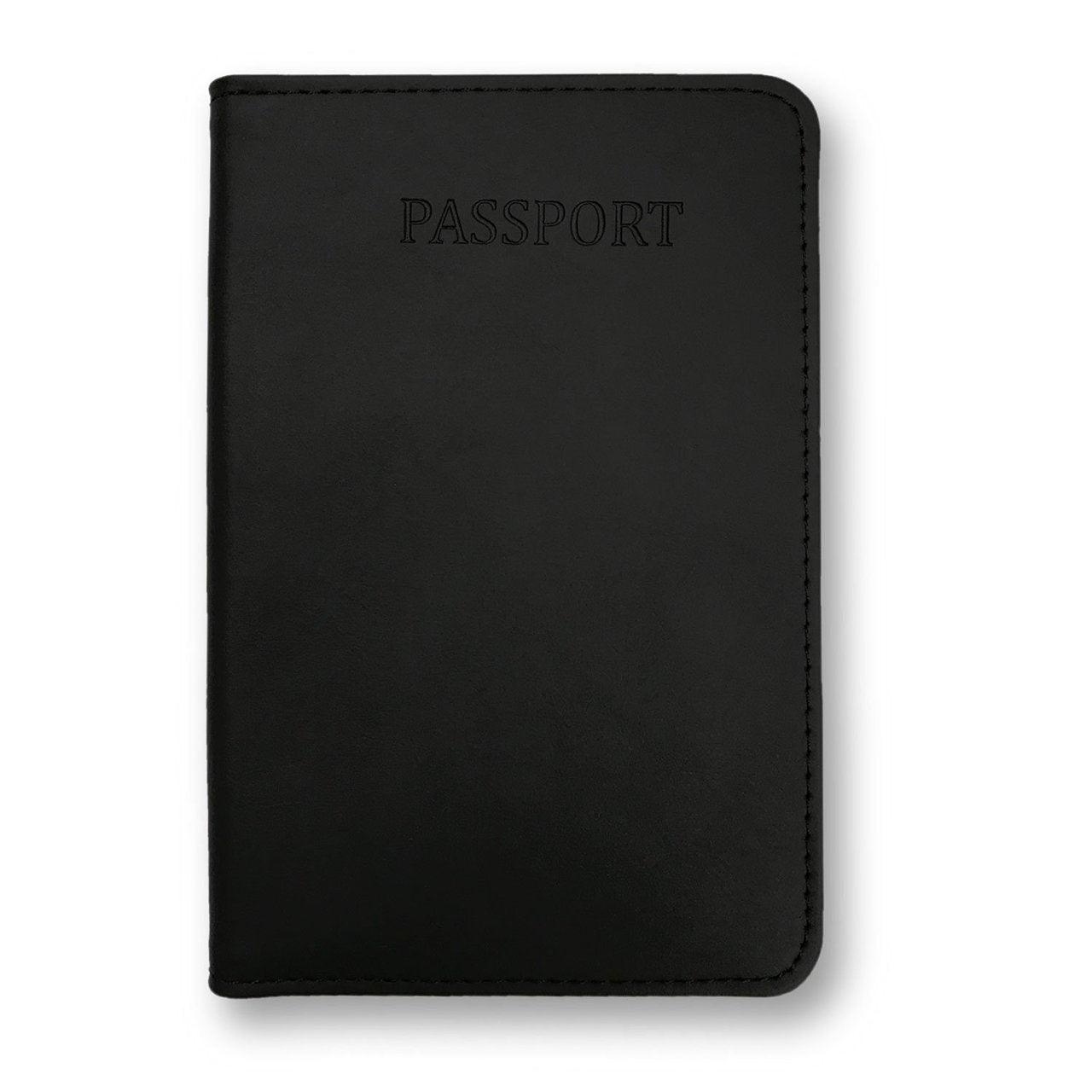 RFID Blocking Passport Case, TUDIA Genuine Leather Passport Holder Cover & Travel Wallet ID Card Case