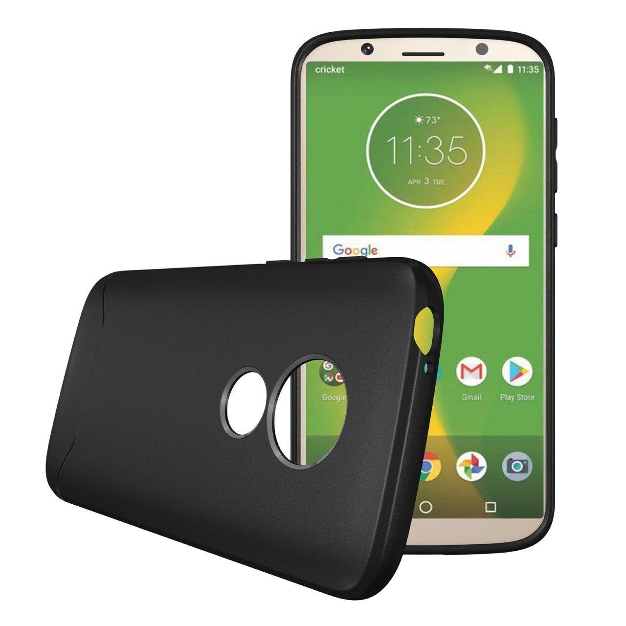 TUDIA Full-Matte Lightweight [ARCH S] TPU Bumper Shock Absorption Cover for Motorola Moto E5 Play