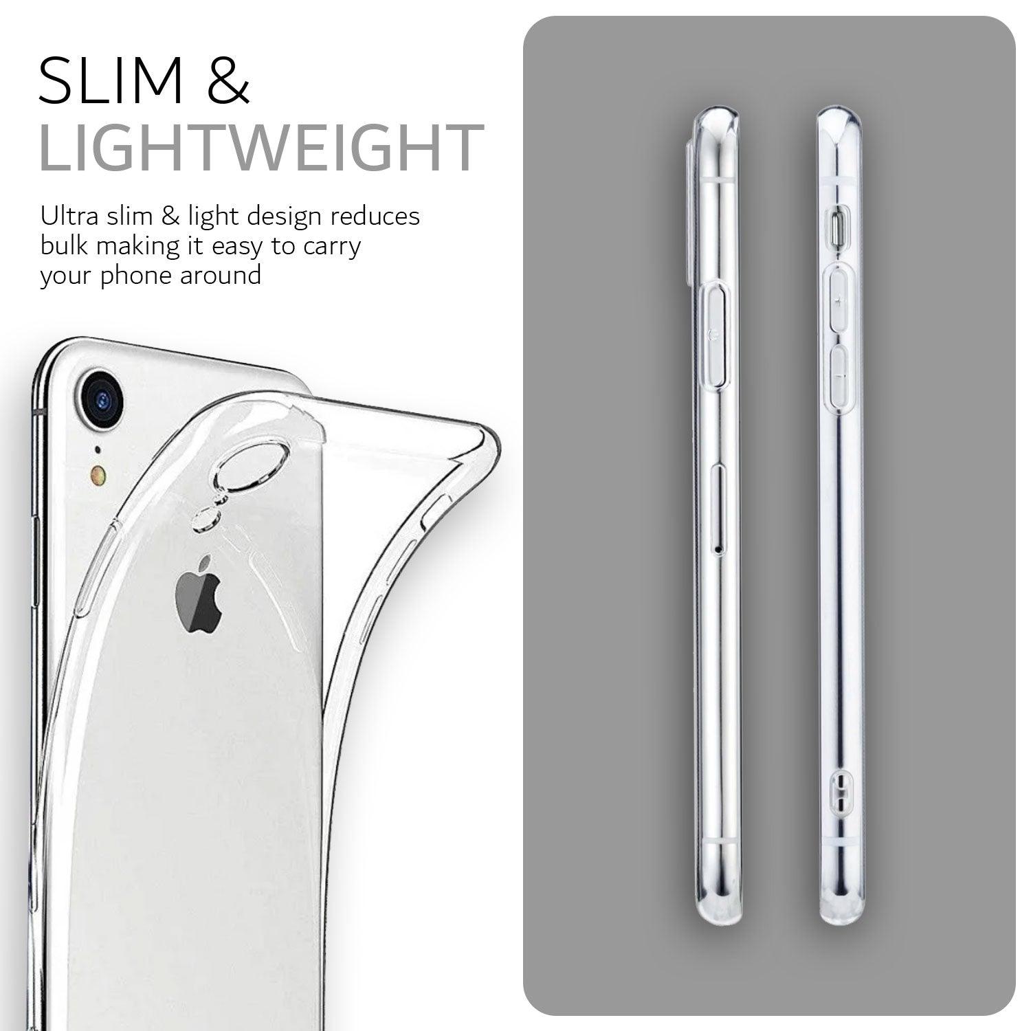 Apple iPhone XR Ultra Thin Clear TPU Case – Slim Lightweight Protective Phone Cover