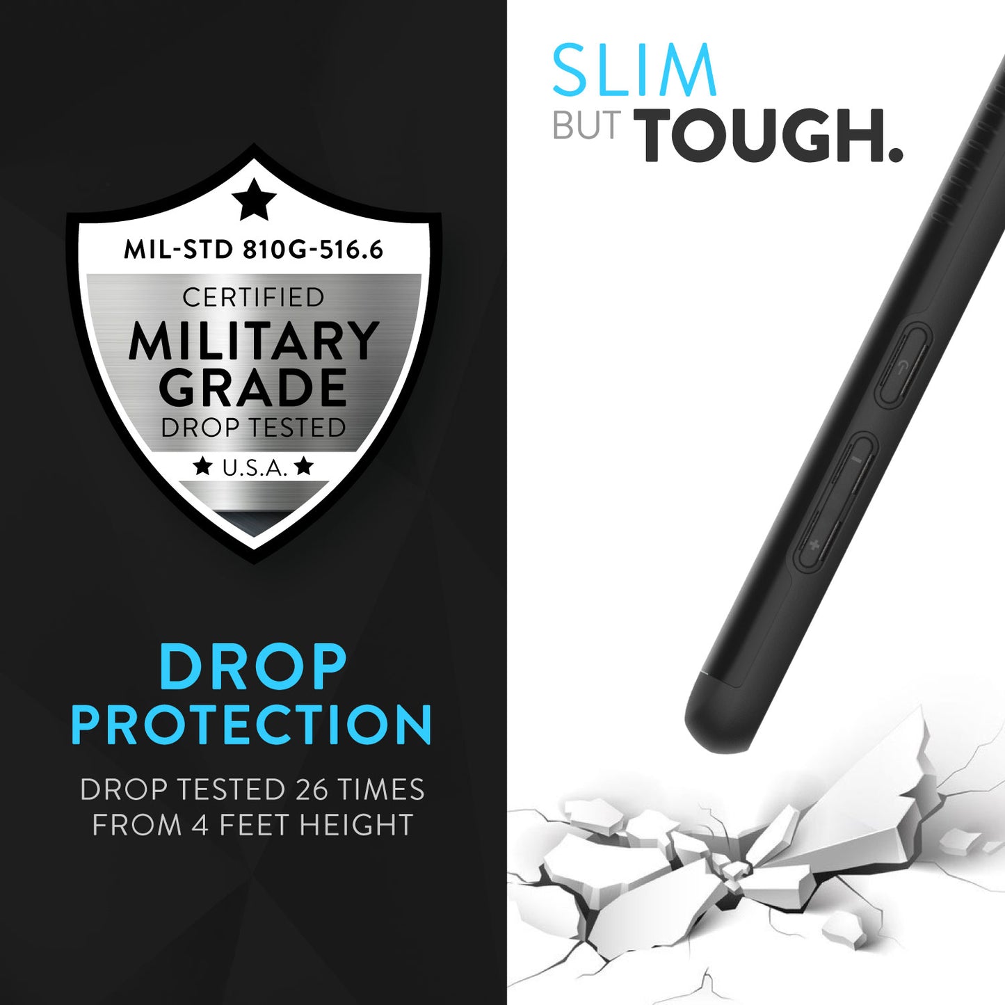 ZTE Blade Max View Case MERGE Heavy Duty Dual Layer