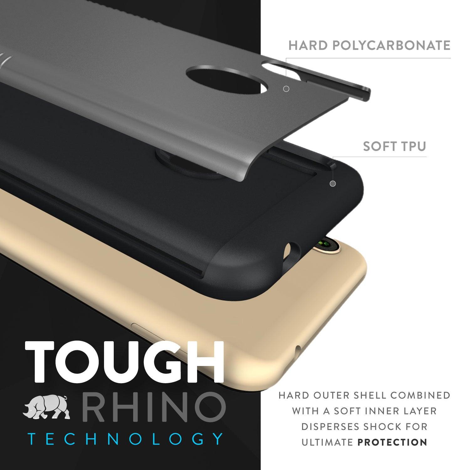 BLU VIVO XL4 Case MERGE Heavy Duty Dual Layer - TUDIA Products