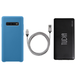 Samsung Galaxy S10 Plus Smooth Silicone Case & Charging Combo Pack
