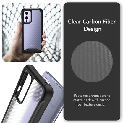 OnePlus 9 5G (2021) Case LUCION Carbon Hybrid Clear Hard Back