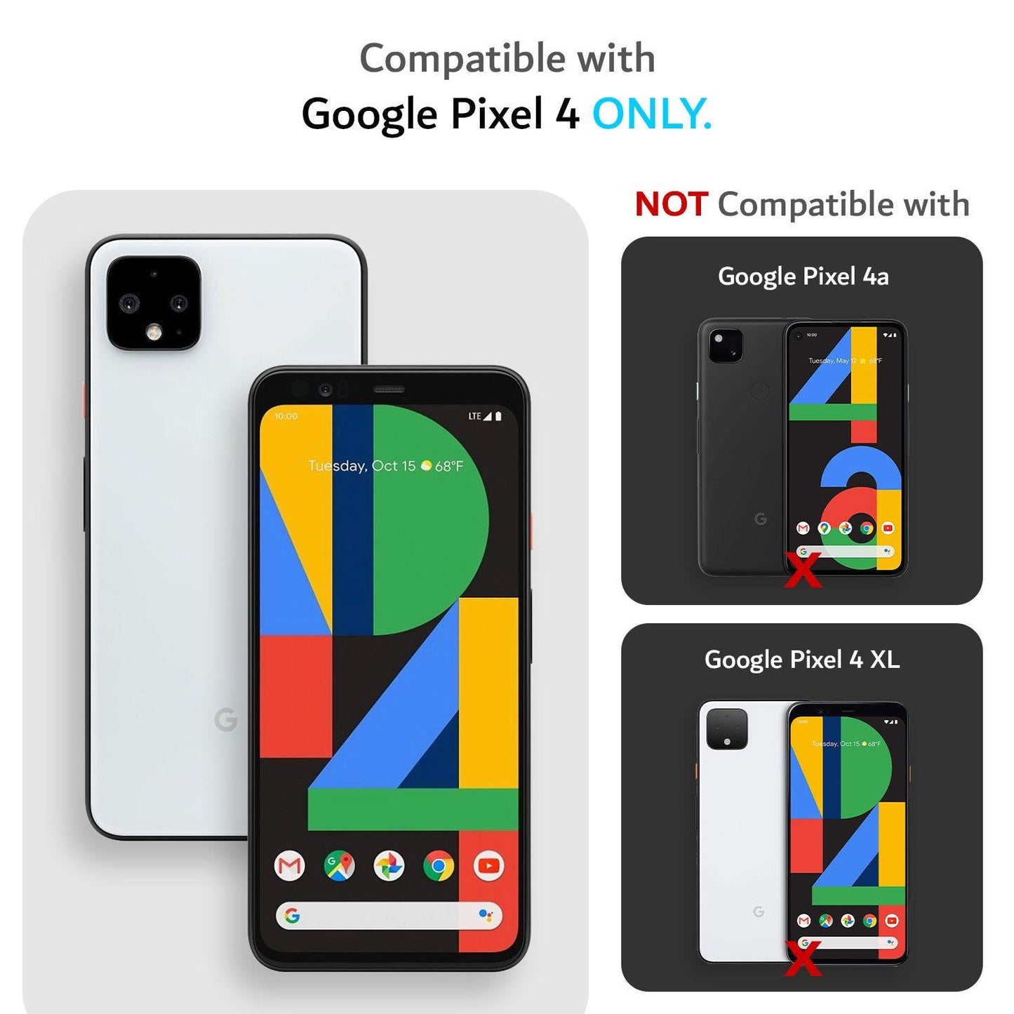 Google Pixel 4 Case MERGE Heavy Duty Dual Layer - TUDIA Products