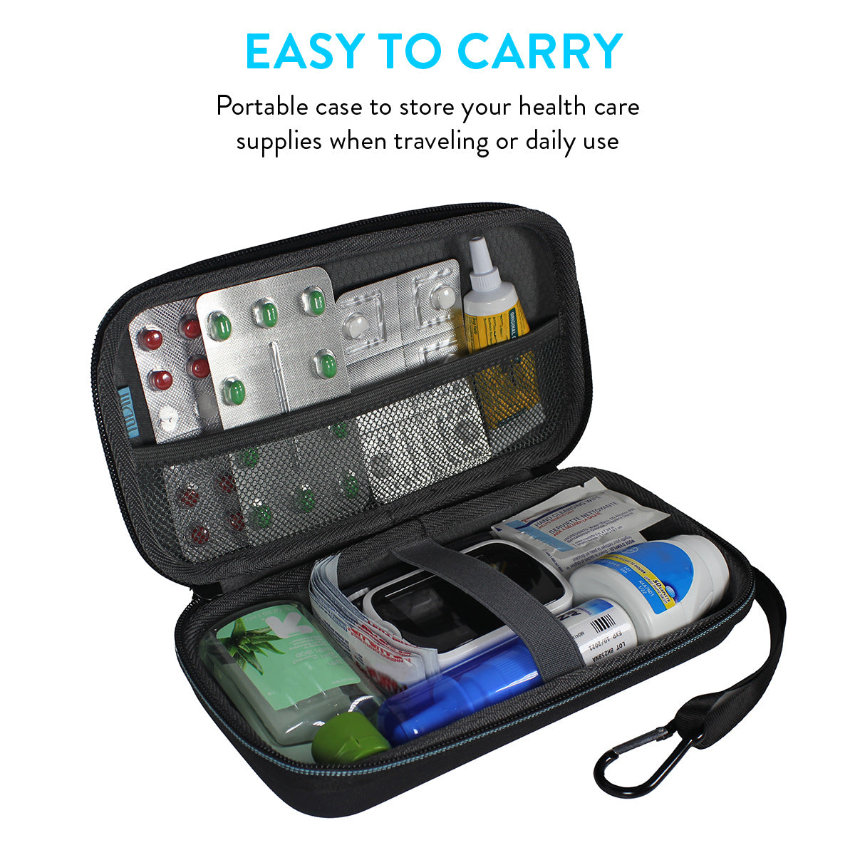 Storage EVA Carrying Case for Diabetic Medical Supplies