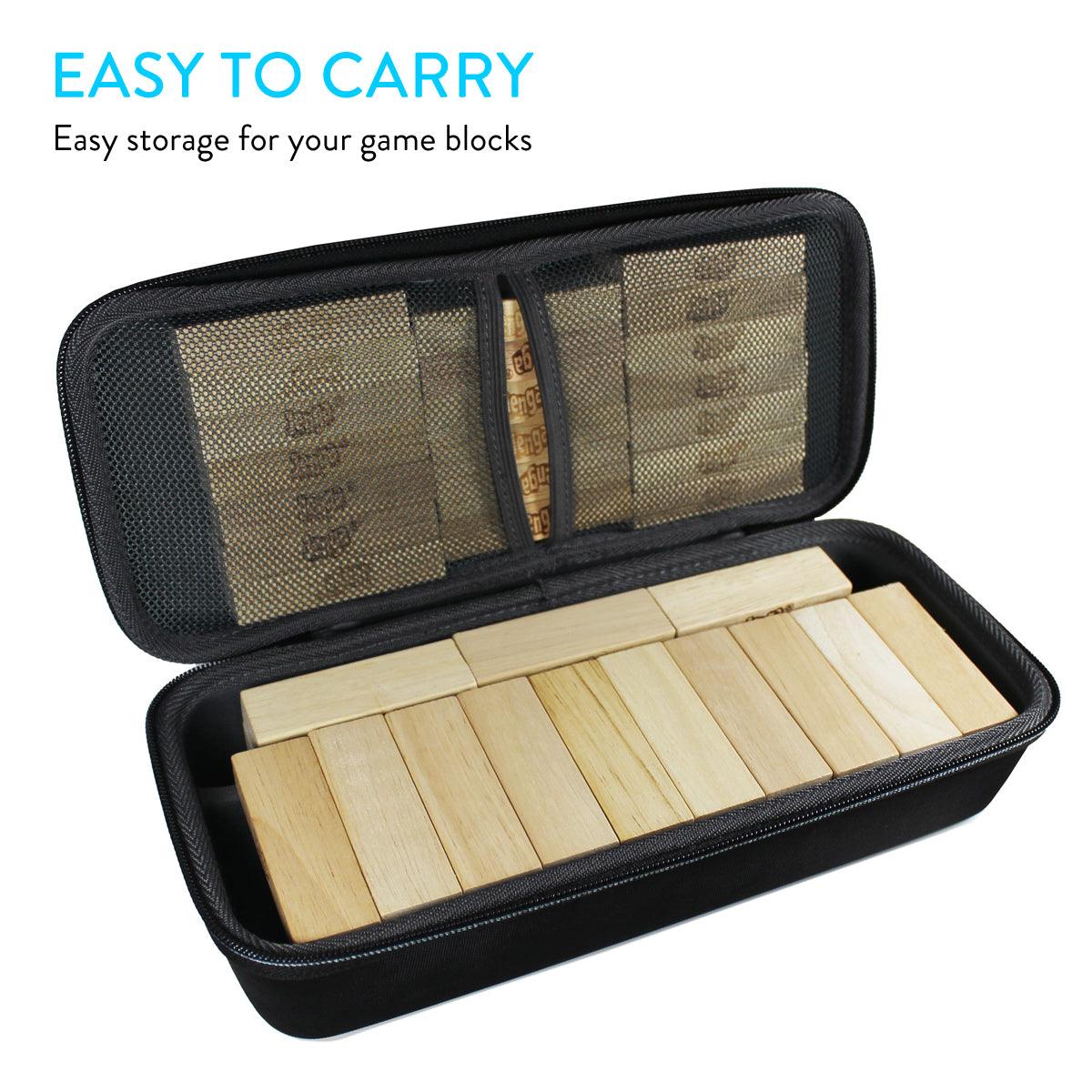 EVA Storage Carrying Case for Jenga Blocks / Stacking Building Blocks - TUDIA Products