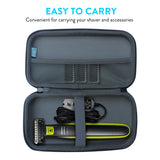 EVA Storage Carrying Case for Philips Norelco OneBlade Hybrid Electric Trimmer Shaver