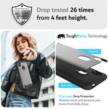 Heavy Duty Dual Layer MERGE Case for Visible ZTE Blade A7 Prime