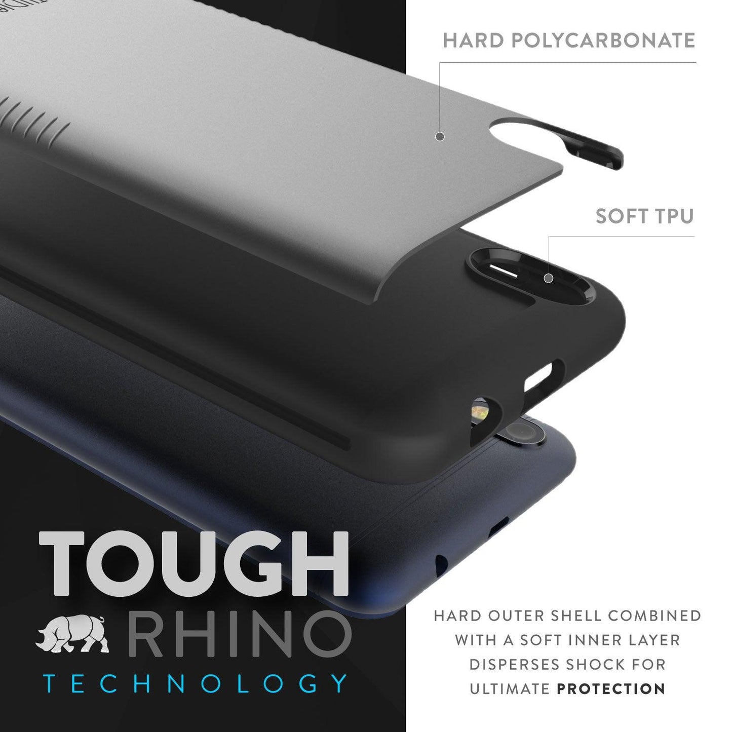 BLU Advance 5.2 / BLU Grand M2 Case MERGE Heavy Duty Dual Layer - TUDIA Products