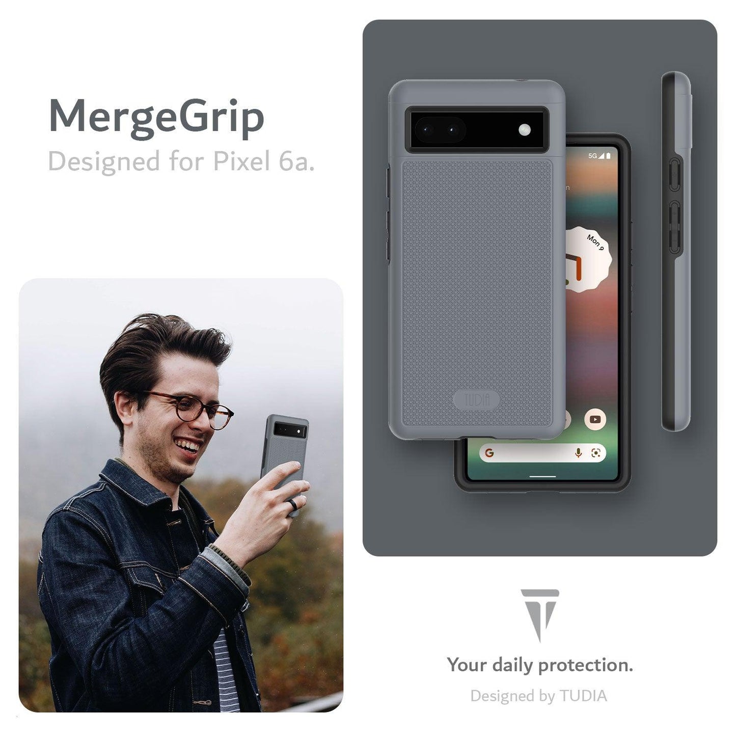 Google Pixel 6a Case MergeGrip Heavy Duty DualShield