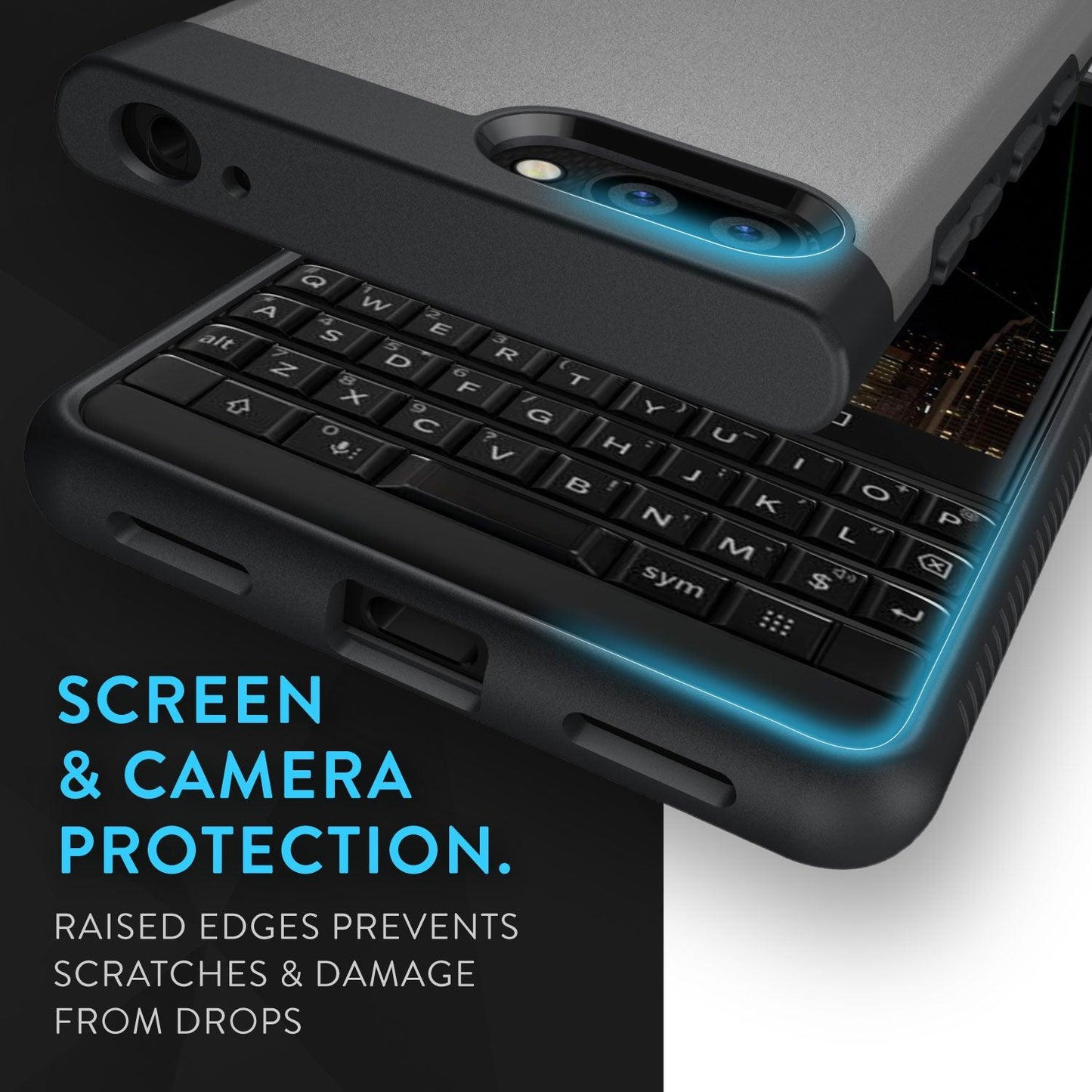 Blackberry KEY2 Case MERGE Heavy Duty Dual Layer - TUDIA Products