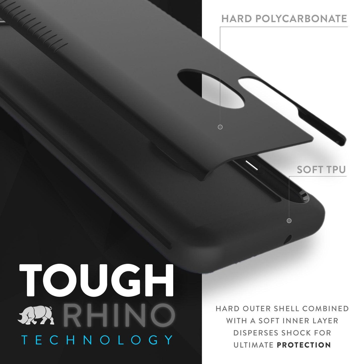 Heavy Duty Dual Layer Clearphone 420 Case