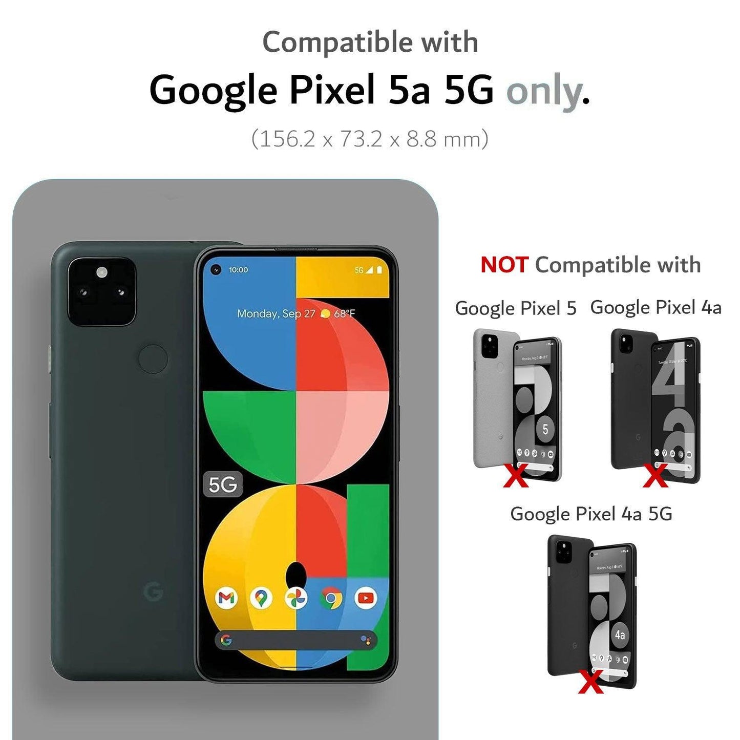 Heavy Duty Dual Layer Google Pixel 5a 5G Case