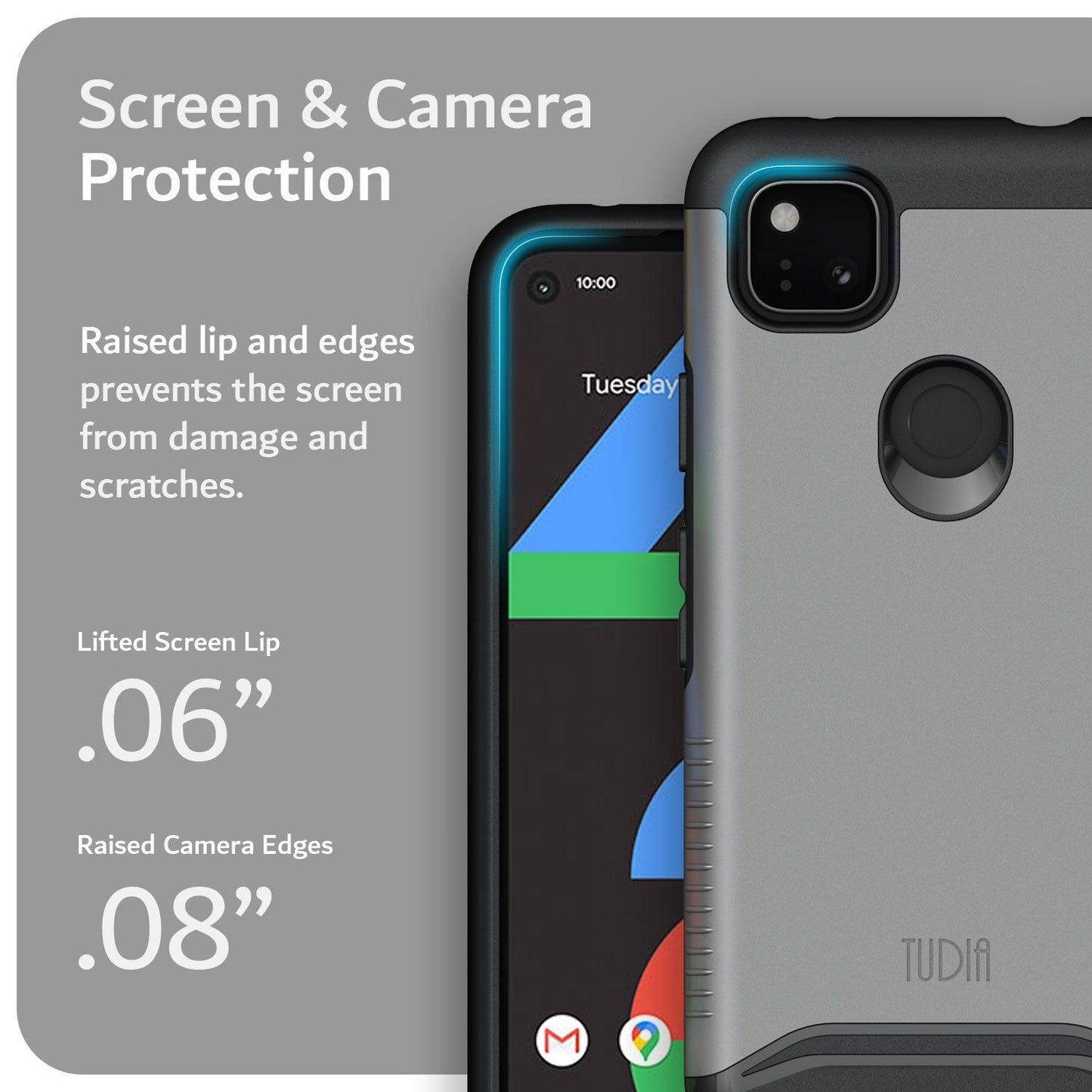 Google Pixel 4a Case MERGE Heavy Duty Dual Layer - TUDIA Products