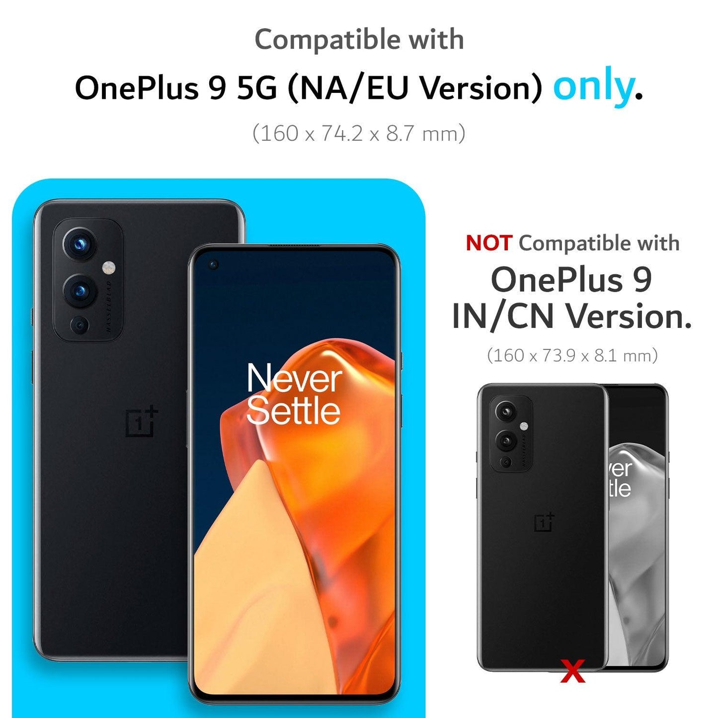 OnePlus 9 5G Case MERGE Heavy Duty Dual Layer - TUDIA Products