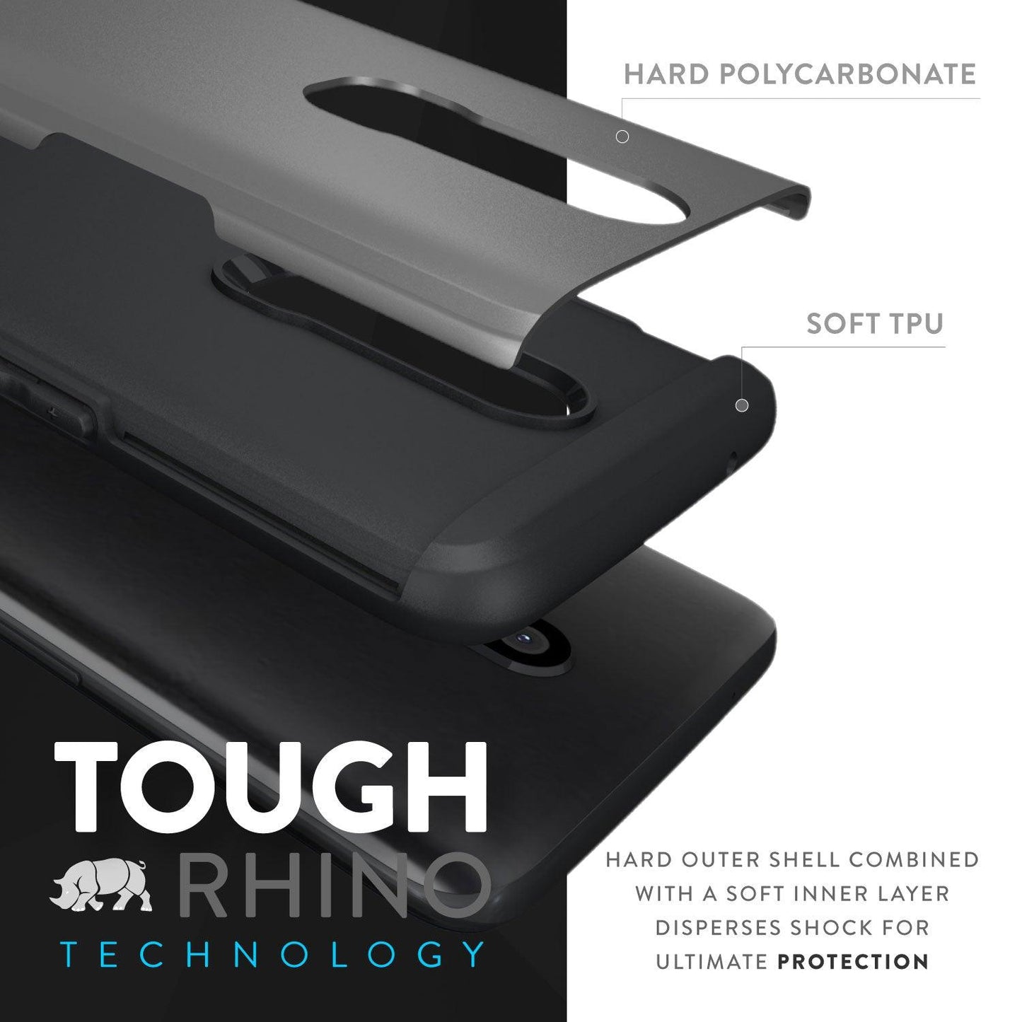 OnePlus 6 Case MERGE Heavy Duty Dual Layer - TUDIA Products