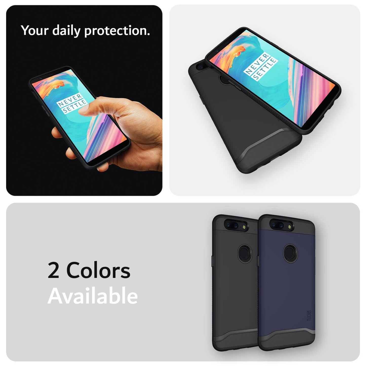 OnePlus 5T Case MERGE Heavy Duty Dual Layer - TUDIA Products