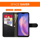 Leather Flip Wallet Case for Xiaomi Mi 8 Lite