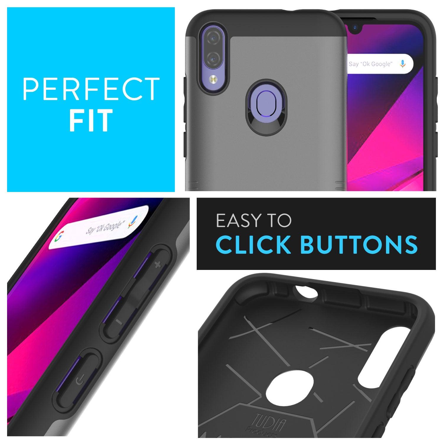 BLU Vivo X6 / G60 / v70 Case MERGE Heavy Duty Dual Layer - TUDIA Products