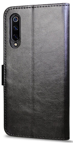 Leather Flip Wallet Case for Xiaomi Mi 9